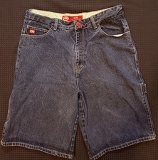 90s VTG ECKO ULTD. JEAN SHORTS Baggy Hip Hop 34 Loose Carpenter Y2K Jorts
