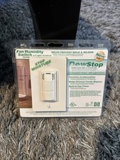 Ventilador de baño con detección de humedad y condensación DewStop Fs-200-W1 y control de luz blanco