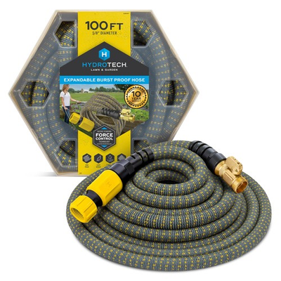 #ad #ad Expandable Garden Hose 100 Feet with Patented Force Control Technology HydroTech $114.99
