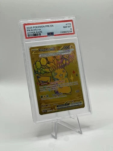 Pikachu ex 179/131 Prismatic Evolutions Holo PSA NM-MT 8