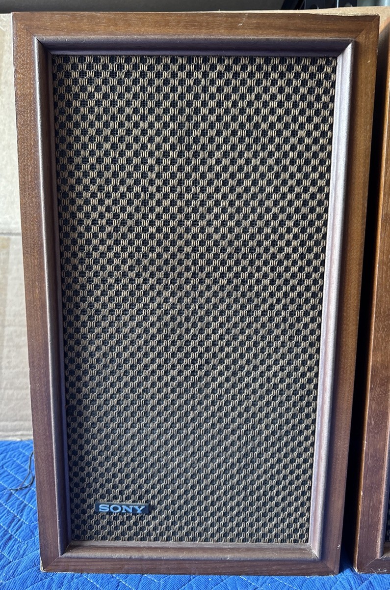 Vintage Pair Sony SS-610 3 Way Floor Speakers 8 Ohms Japan Made
