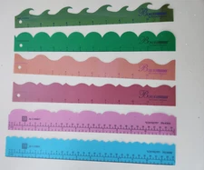 Lot of 6 Creative Memories Borderlines Deja Views C-Thru Rulers Borders NEW!