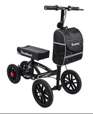 BlessReach All Terrain Foldable Knee Scooter Walker 