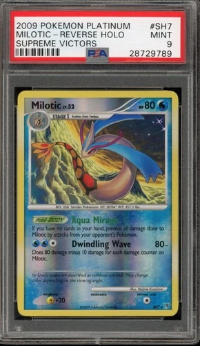 Pokemon Milotic Supreme Victors Shiny Reverse Holo Rare #SH7 PSA 9 Mint