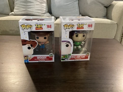 Toy Story -20th Anniversary- WOODY #168 + BUZZ LIGHTYEAR #169 Funko POP! figures