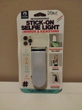 Premier Recharcheable Stick-on Selfie Light  Mirror  Kickstand Brand New