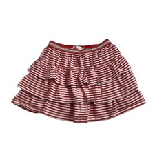 Mini Boden Girls 8-9 Skirt Striped Ruffle Skort