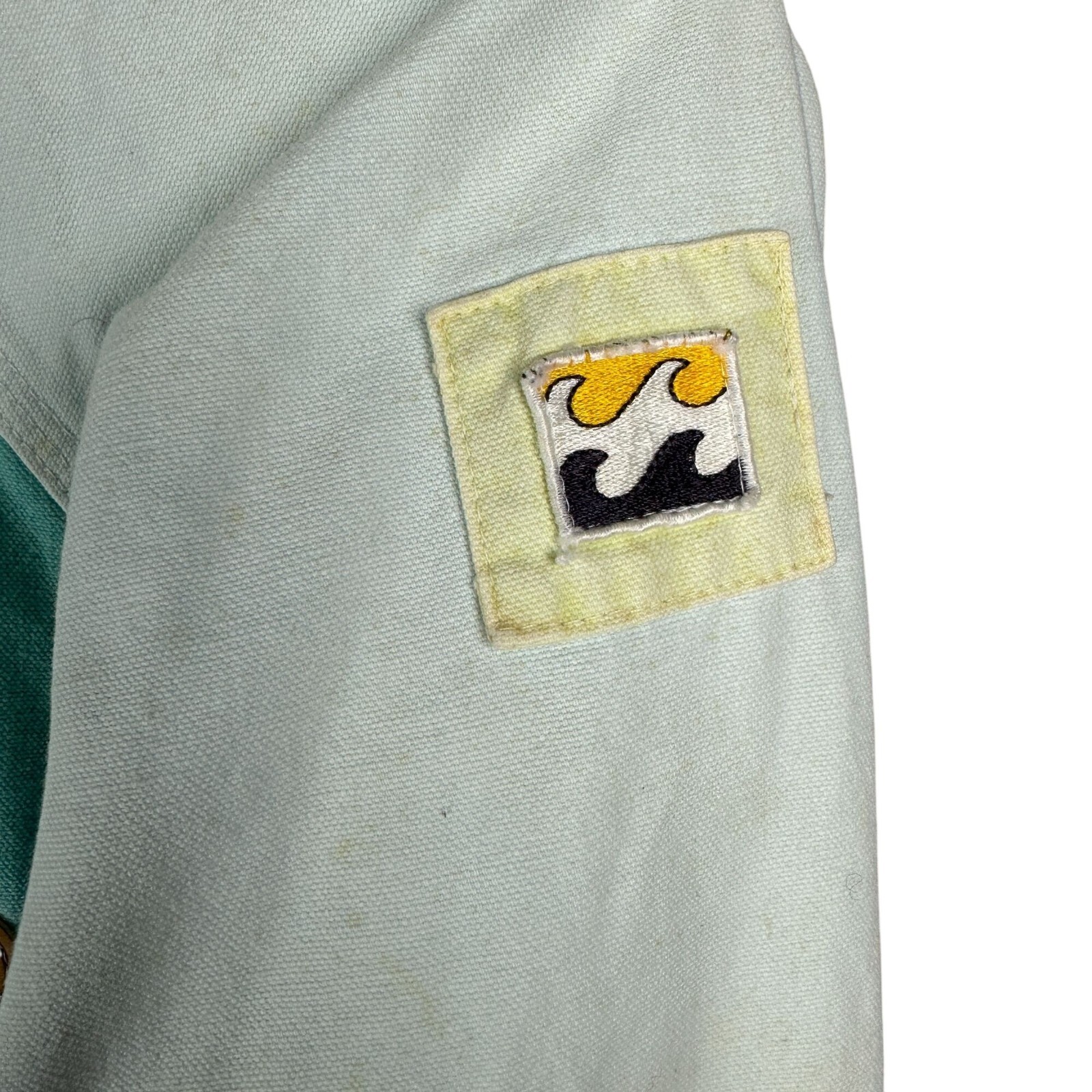 ARC'TERYX Giacca Billabong Vintage Uomo X Large Surf Skate Bicolore Acqua e Bianco Snap