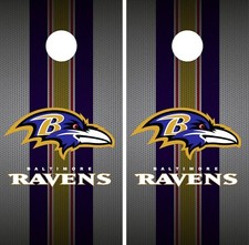Baltimore Ravens Cornhole Wrap NFL Team Flag Skin Game Set Vinyl Decal CO30