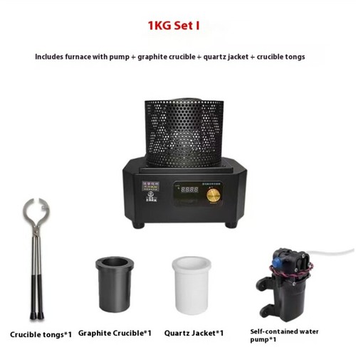 1 kg/2 kg/3 kg 1400 bis 1600 Grad Mini tragbarer Induktionsschmelzofen - Bild 2 von 9