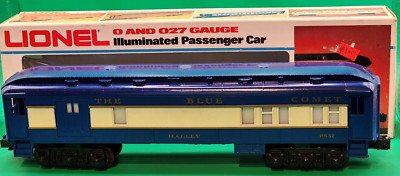 VINTAGE LIONEL 6-9537 ILLUMINATED PASSENGER CAR,  BLUE COMET COMBO CAR, 0/027