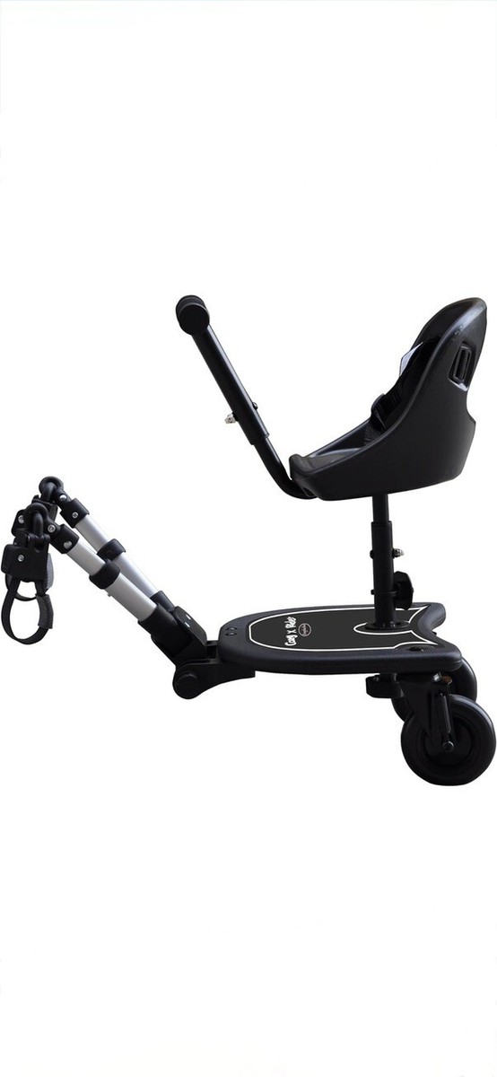 Englacha 2-in-1 Cozy X Rider, Black -Child Rider Stroller
