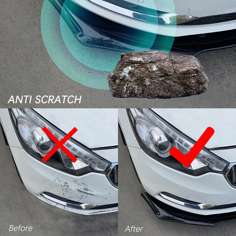 For Infiniti G37 2010-2013 JDM Style Carbon Fiber Front Bumper Lip Splitter Kit - Image 2 of 4