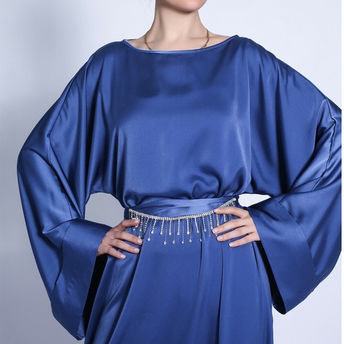 Ramadan Kaftan Abaya Muslim Women Long Dress Maxi Robe Dubai Party Gown Abayas - Picture 102 of 220