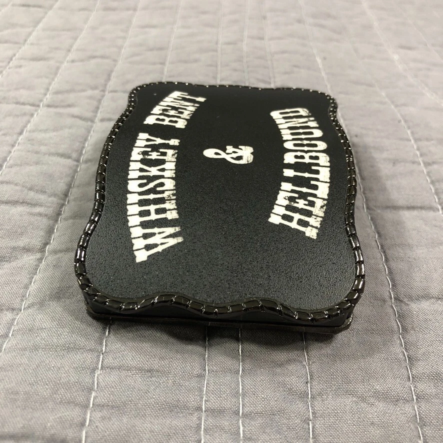 Cartera Hebilla Cinturón Whisky Doblado Hellbound Dinero ID Tarjeta de Crédito Western RFID Foto 3 de 4