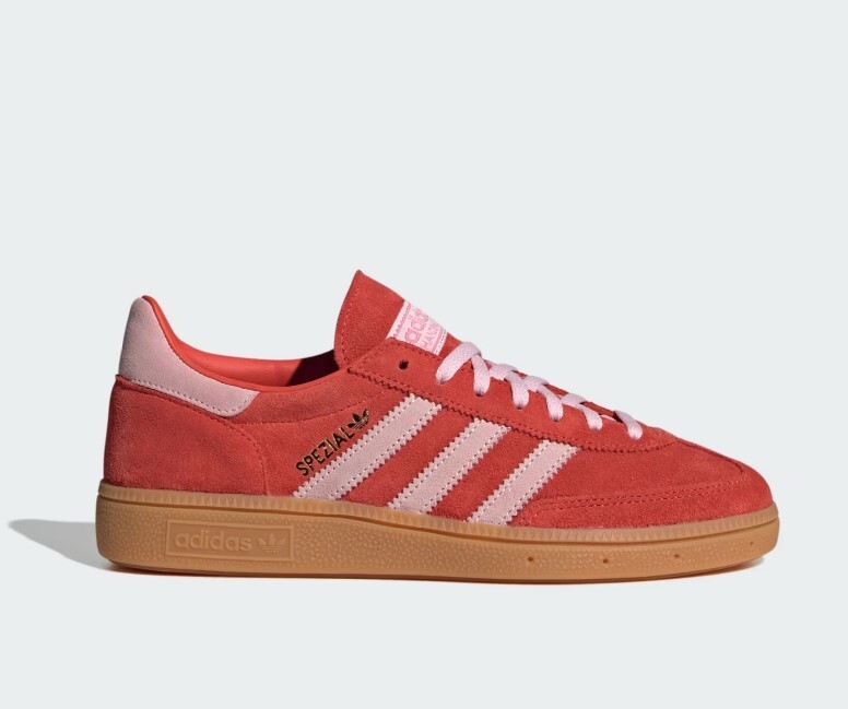 Adidas originals Women's HANDBALL SPEZIAL Bright Red / Clear Pink
