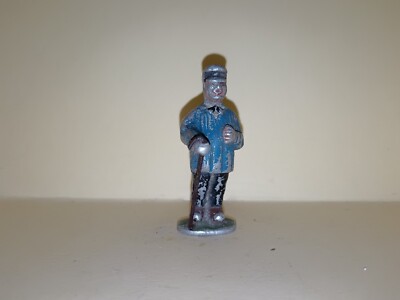 Seau Miniature Ancien - Quiralu / BF La Ferme - En Plomb Peint - Figurine Décorative