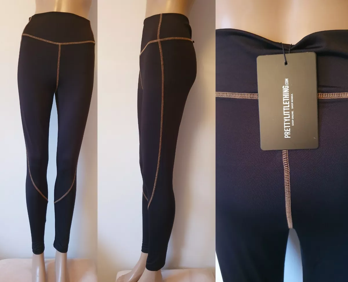 Ladies High Rise Leggings Womens PLT Gym Active Sport Running