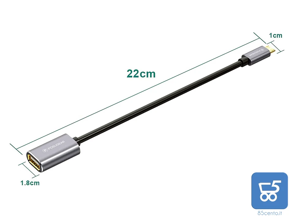 Adattatore OTG Micro USB - Usb Femmina Telefoni Tablet Android Chiavette Dati - Immagine 4 di 4