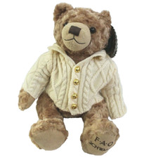 FAO Schwarz Anniversary Bear with Knit Sweater Stuffed Animal Plush 15" NWT