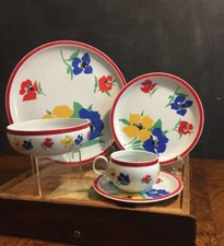 Hearthstone Block Vista Alegre Portugal Anemone Plate, Bowl or Cup & Saucer