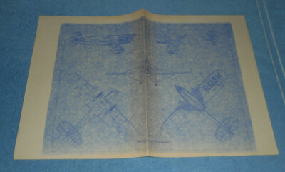 Travel Air Type R Mystery Ship NR-613K Aircraft Scale Model Diagram Drawing Plan