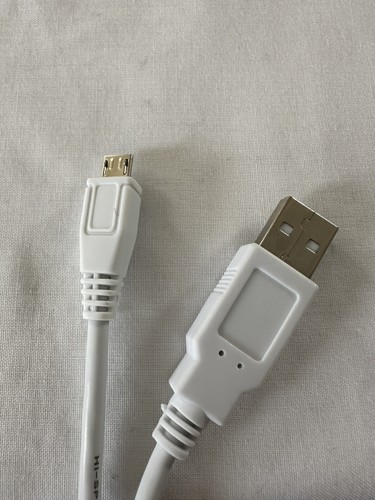 USB 2.0 Type A Male to USB Micro B Male Data Sync Charger Cable 1.5M White - Picture 8 of 8