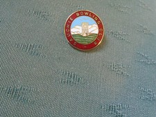 SAUCHIE BOWLING CLUB SCOTLAND - ENAMEL BOWLS PIN BADGE