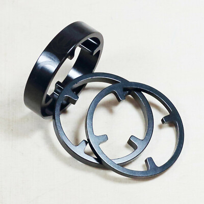 Deda Elementi HSS Alu Spacer Ø 46 mm anodized Black on Black logo 1x3 1x5 1x10
