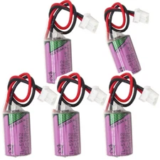 5pcs TL-5902 3.6V 1/2 AA 1200mah Battery with Plug Non-rechargeable