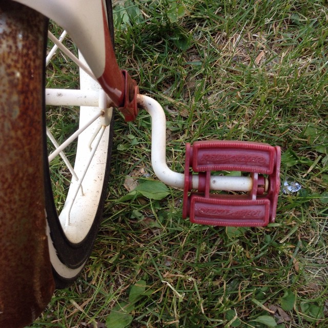 Vintage Red Radio Flyer Tricycle Original Paint Grips Local Pickup