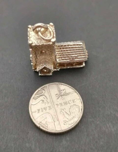 Church Solid Sterling Silver Three-Dimensional Ch… - image 2