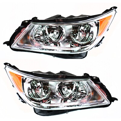 Halogen Headlight Set For 2010-2013 Buick LaCrosse w/ Bulb(s) Pair CAPA