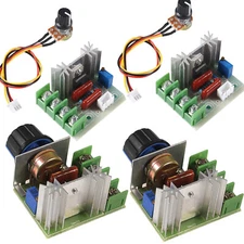 2pc AC 110 220V 2000W SCR Voltage Regulator Adjust Dimmer Motor Speed Controller