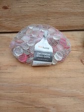 True Living Decorative Pink Clear Round Glass Gems 1 Lb. 4.45oz NEW