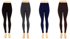 Tummy Tuck Seamless High Waisted Heavy Fleece Lined Stretchy Winter Leggings