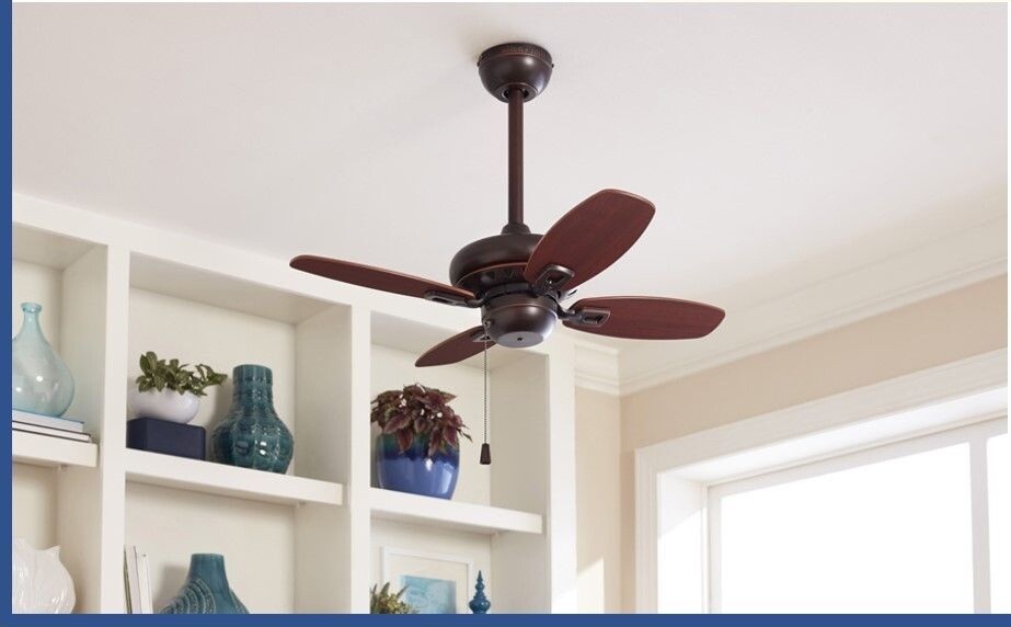 Allen Roth 20 In Valdosta Dark Oil Rubbed Bronze Outdoor Ceiling