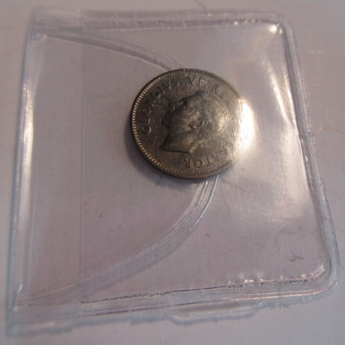 KING GEORGE VI 3d .800 SILVER THRUPENCE 1943 VF-EF IN CLEAR PROTECTIVE FLIP - Picture 5 of 5