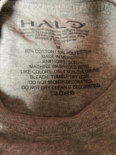 2015 Halo Master Chief vs Jameson Locke punta a punta en la camiseta Halo ¡Mediana! - Imagen 2 de 3