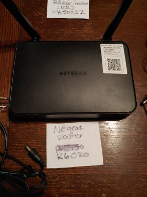 NETGEAR R6020 750 Mbps 4 Port Dual Band WiFi Router used, one owner ...