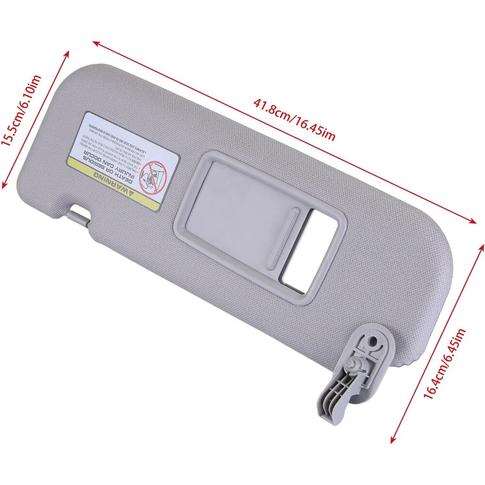 1 Pair LH/RH Driver & Passenger Side Sun Visor Set For 2012-15 Hyundai Veloster Foto 2 de 4