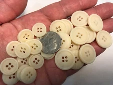New 10 or 50 Cream Off White Buttons,blazer coat, jacket sizes 13/16, 5/8 #W22