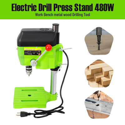 Mini Drill Press Bench Compact Small electric Drilling Machine Work 110V 480W！
