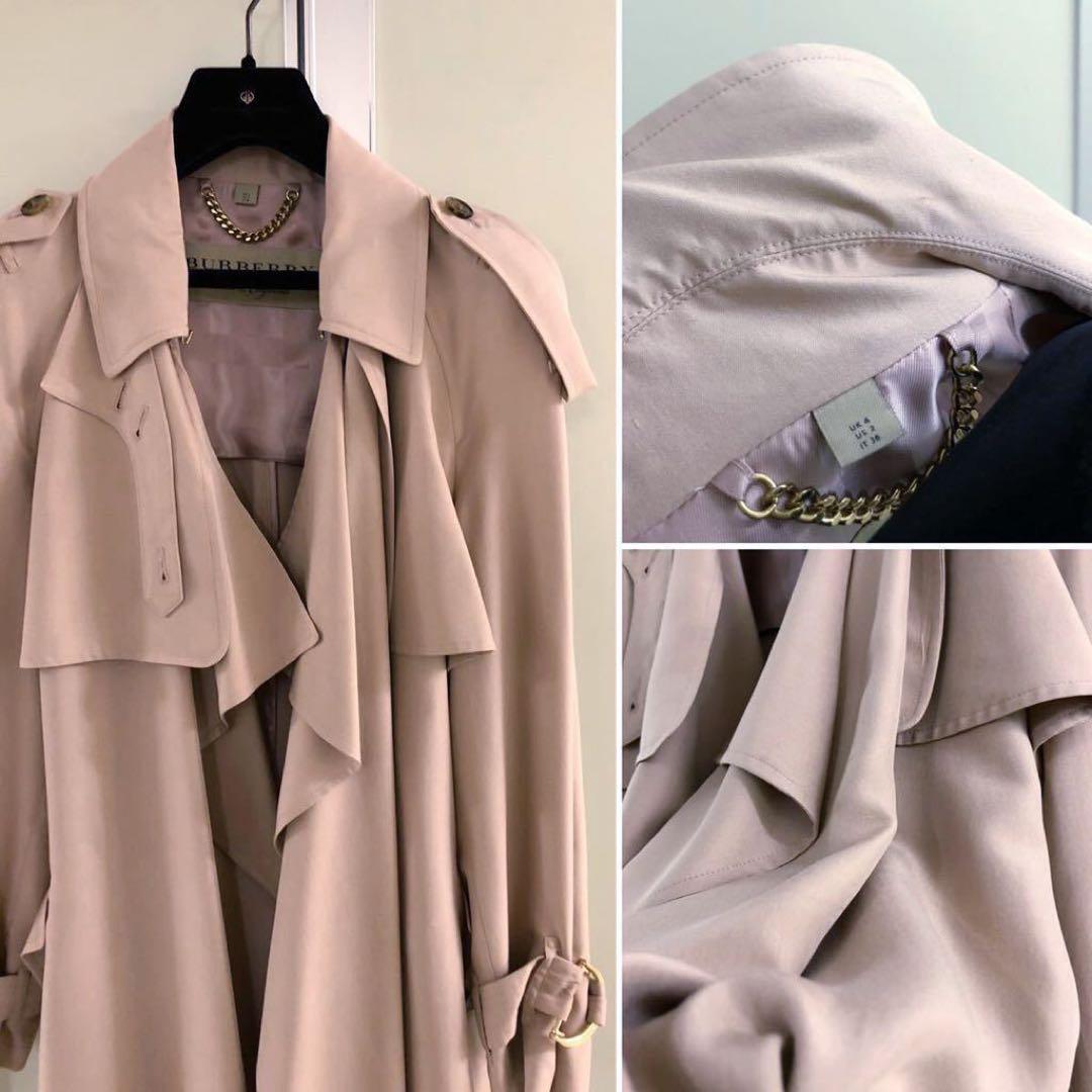 バーバリー コート ピンク Burberry Pink Trench Coat 44 Women's #EA AHB | eBay