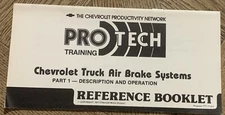 Chevrolet Pro Tech Reference Booklet Training  Truck Air Brake Systems 1975-1978