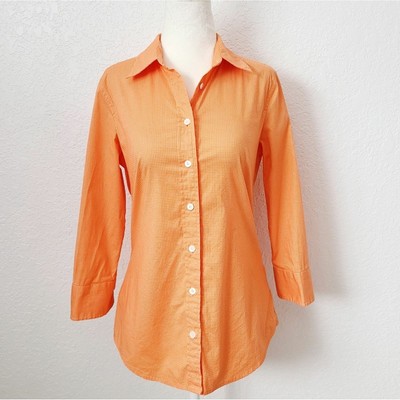orange polka dot blouse