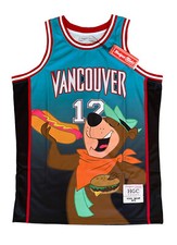 Vancouver Yogi Bear Blue Headgear Classics Basketball Jersey Men’s Size XL NWT