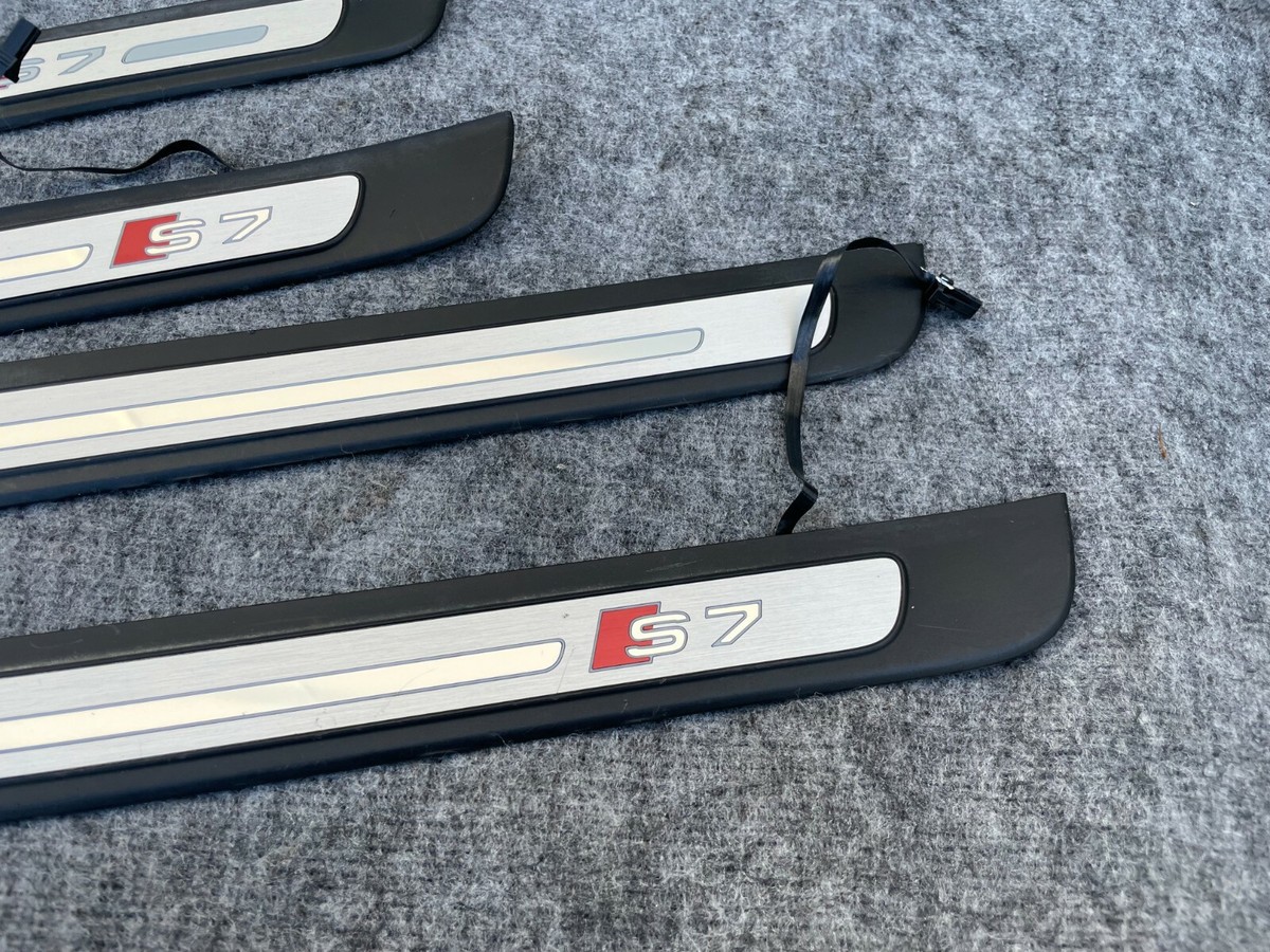 ILLUMINATED DOOR SILL SILLS SET FRONT/REAR OEM 81K 12-18 AUDI A7