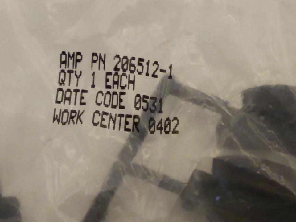 AMP 206512-1 CIRCULAR CONNECTOR LARGE CABLE CLAMP KIT NIB - Image 3 of 3