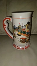 Vintage Disney World 3D Relief Mug Cup 6.75" Travel Vacation Souvenir Ceramarte